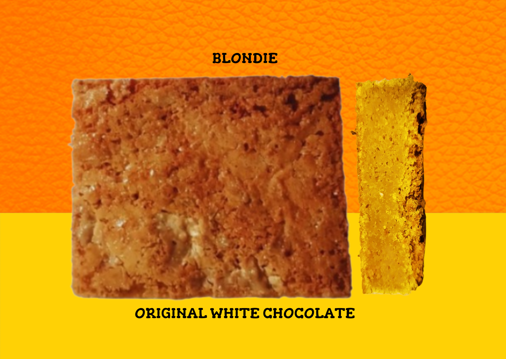Blondie met witte chocolade